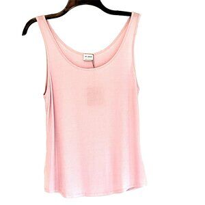 NWT St John Ribbed Tank Top Shell sz L Pale Mauve Career Preppy Orig. $250